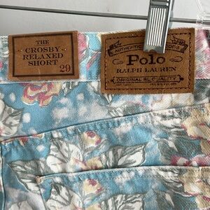 Polo Ralph Lauren 29 Crosby Relaxed Shorts floral NWT new denim